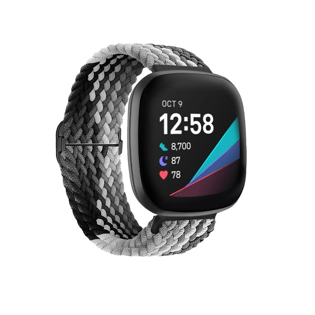 Weiches atmungsaktives verstellbares Schnellverschluss-Armband für Fitbit Versa4 3 Sense2 Versa2 Lite Sportband Herren Damen