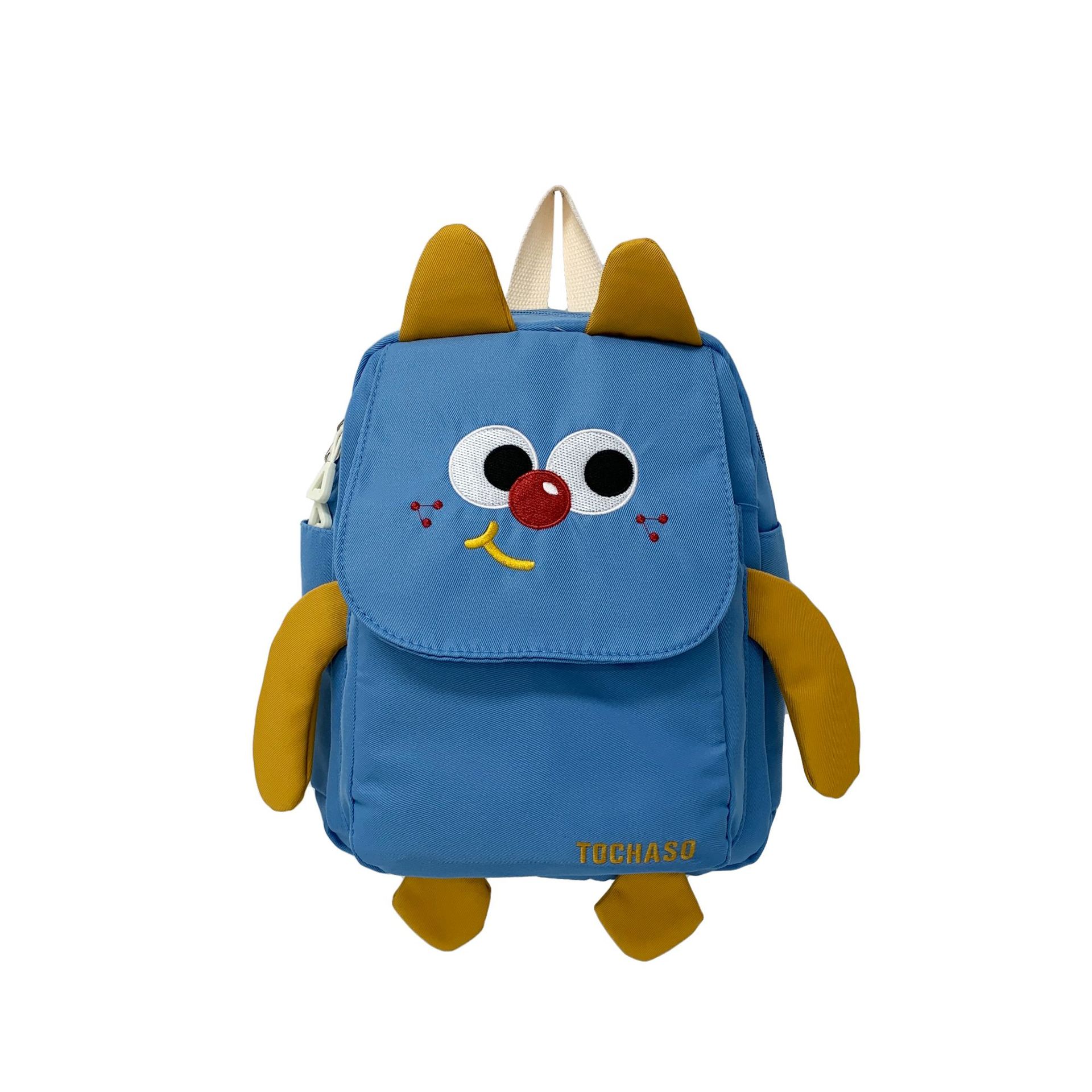 

School bag cute cute baby male and female cartoon children backpack girls boy snack bag синій
