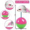 Pet Cat Toy Set, Mouse Untoppling Doll, Self-entertaining Cat Toy Stick, Mini Cat Supplies for Stress Relief
