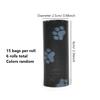 6 Rolls Printed Pet Poop Bags, Dog & Cat Waste Bags for Outdoor Cleanup, Disposable Leak-Proof Pickup Bags