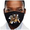 Unisex  Windproof Reusable Pet Dog Print Mask
