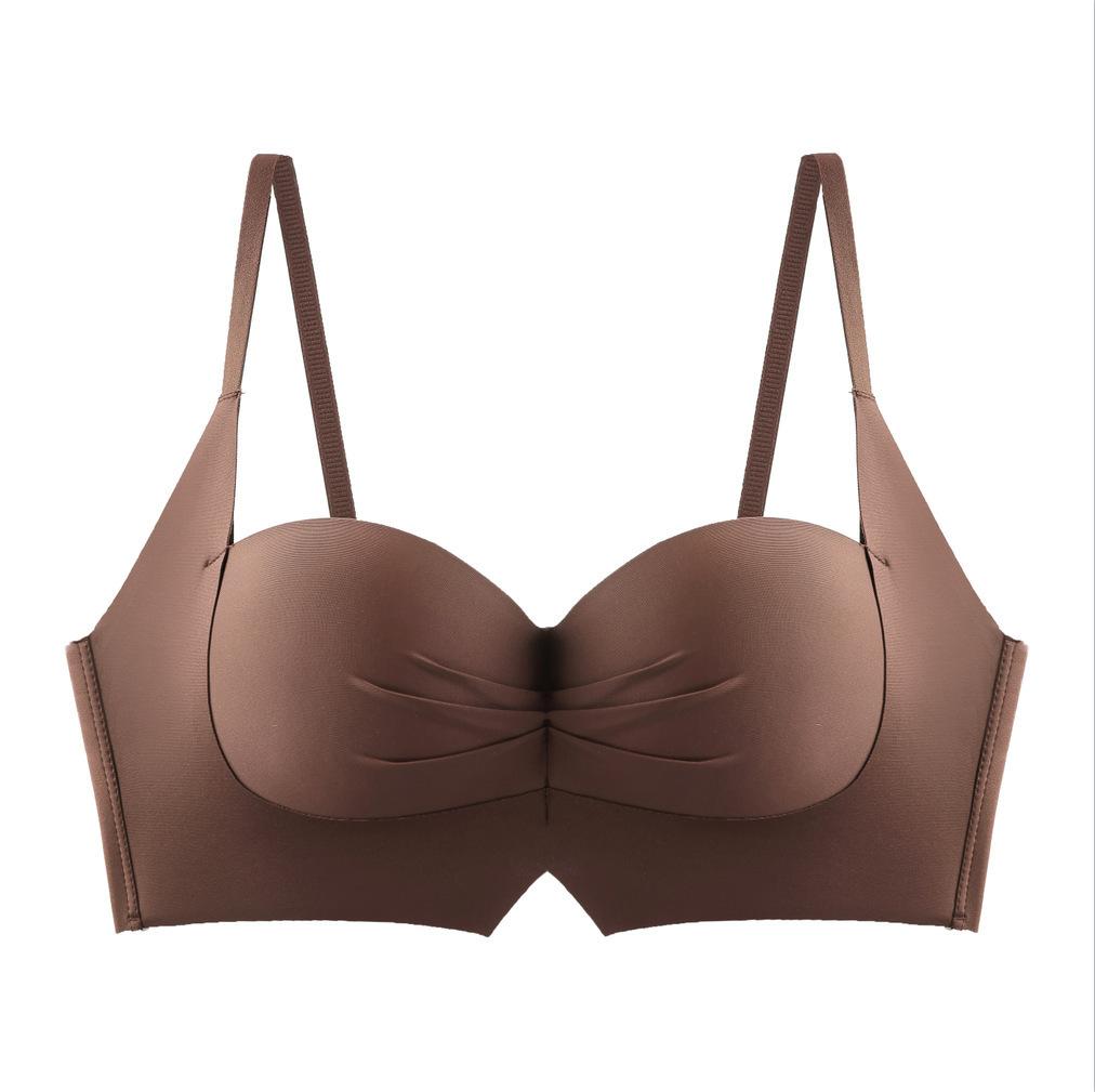 Half cup comic chest underwear women's small breasts gather and show large three-dimensional seamless upper support thickened bra underwear women