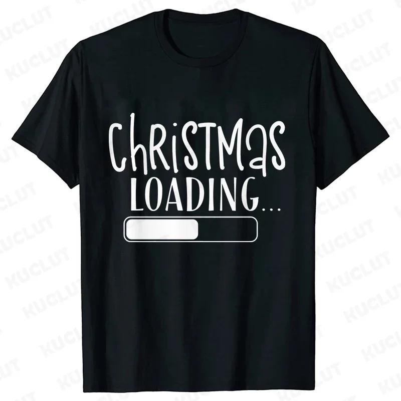 Kerst Laad Grafische T-shirt Dames Kleding Casual Korte Mouw T-shirts Gelukkig Nieuwjaar T-shirt Mode Vrolijk Kerstmis Y2k Tops