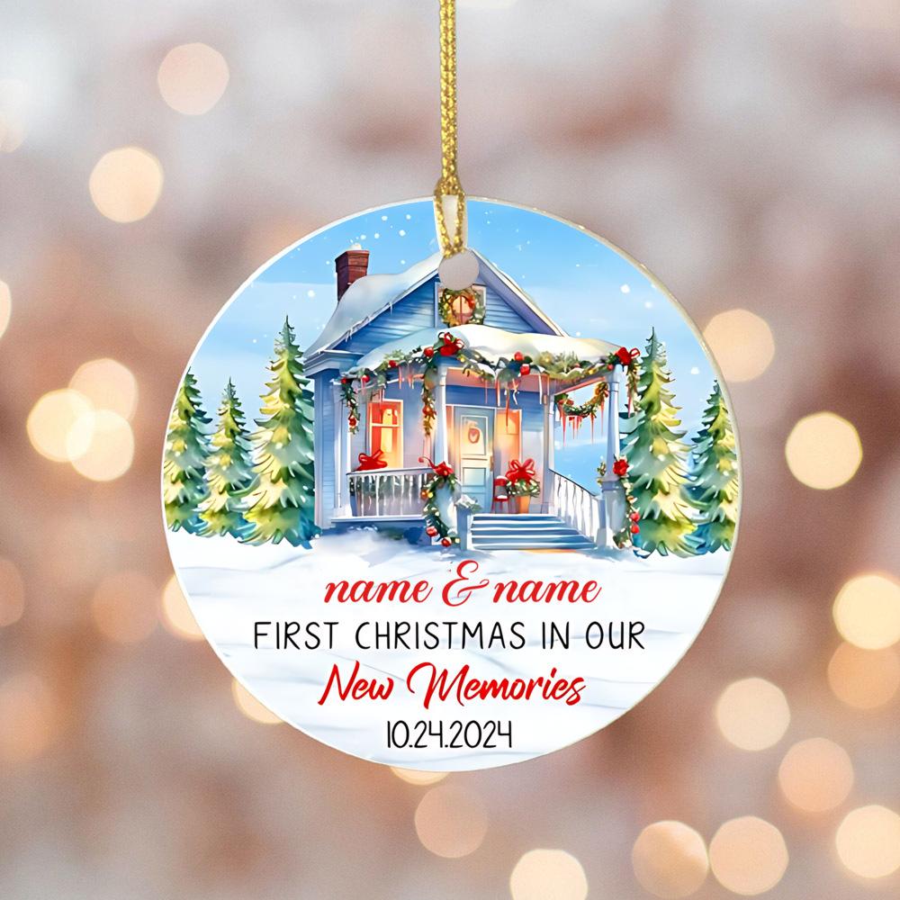 Personalized Couple Ornament 2024 Deer Ornament Keepsake Gift Custom Name Marry Keepsake Christmas Ornaments Decor