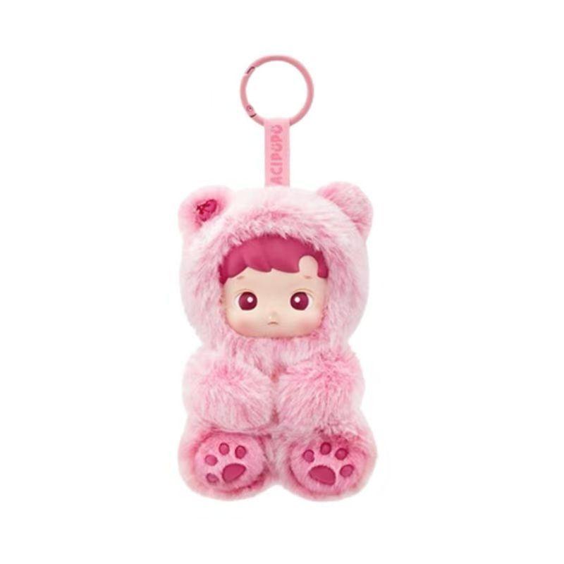 Teddy Bear Gummy Backpack Pendant, Vinyl Plush Toy, Cute Doll