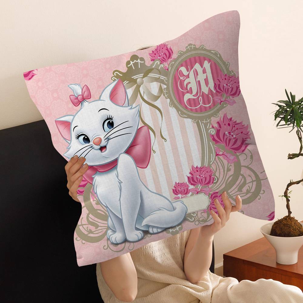 Cartoon M-Marie Cat Pillow Cover Design cushion Cover decor Holiday Decorati