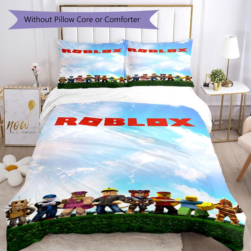 Roblox 176 Customize your name Bedding Set Breathable Duvet Cover with Pillowcases Home Decoration Birthday Gift