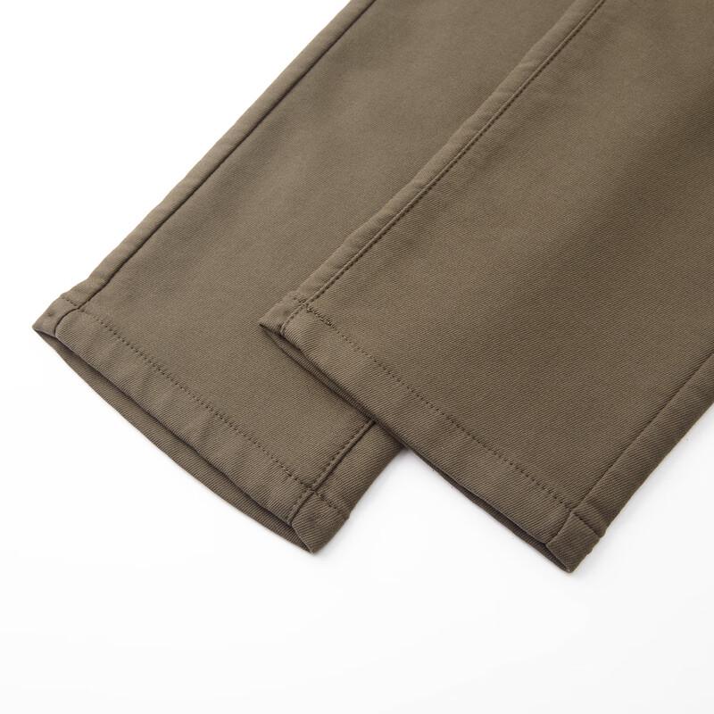 Pantalones Casuales de Sarga Cepillada Gruesa para Hombre Shanshan