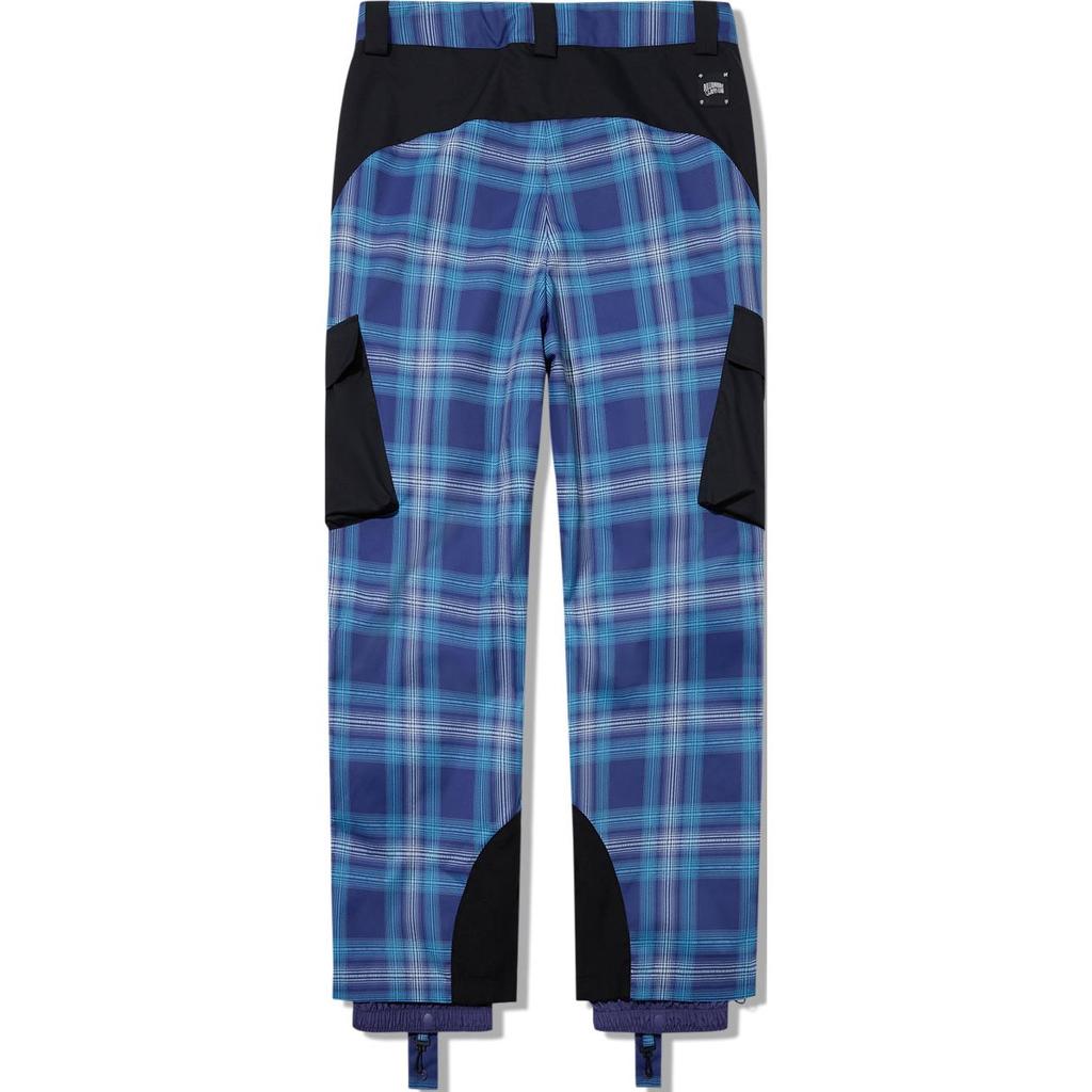 Li Ning X Billionaire Boys Club Skateboard Series Plaid Comfortable Button Cuff Casual Pants Men bottoms Dark-Blue AKXU663-1