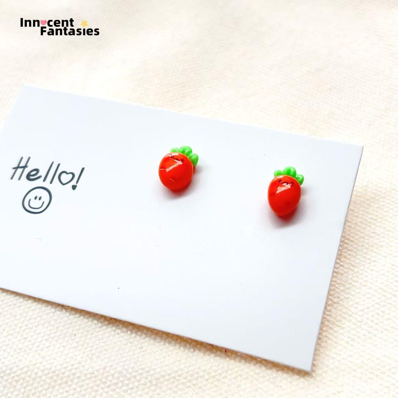 Мини-серьги из смолы в стиле Мори: Универсальные, простые нишевые серьги-гвоздики для женщин