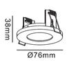 Oprawa Wpuszczana Lagos Ip65 1 Gu10 Biały Light Prestige Lp-440/1Rs Wh
