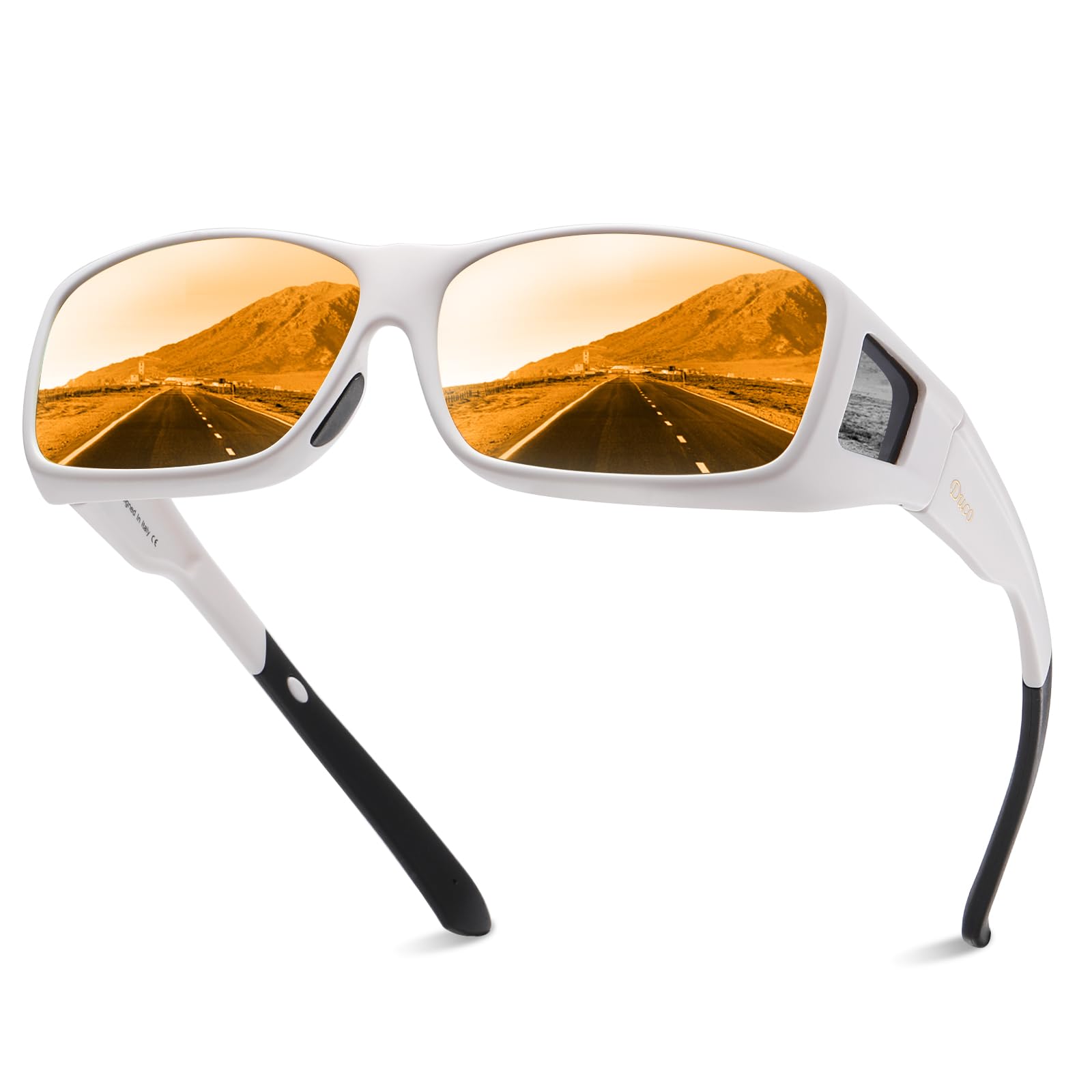 

8953 Накладні сонцезахисні окуляри, які можна носити поверх сонцезахисних окулярів з поляризацією та захистом від УФ-променів для чоловіків та окулярів [DUCO], Окуляри, Лінзи, UV400, Захист, Жінки.