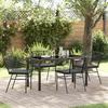 VidaXL 5-Piece Garden Dining Set with Cushions Black Poly Rattan 3380906