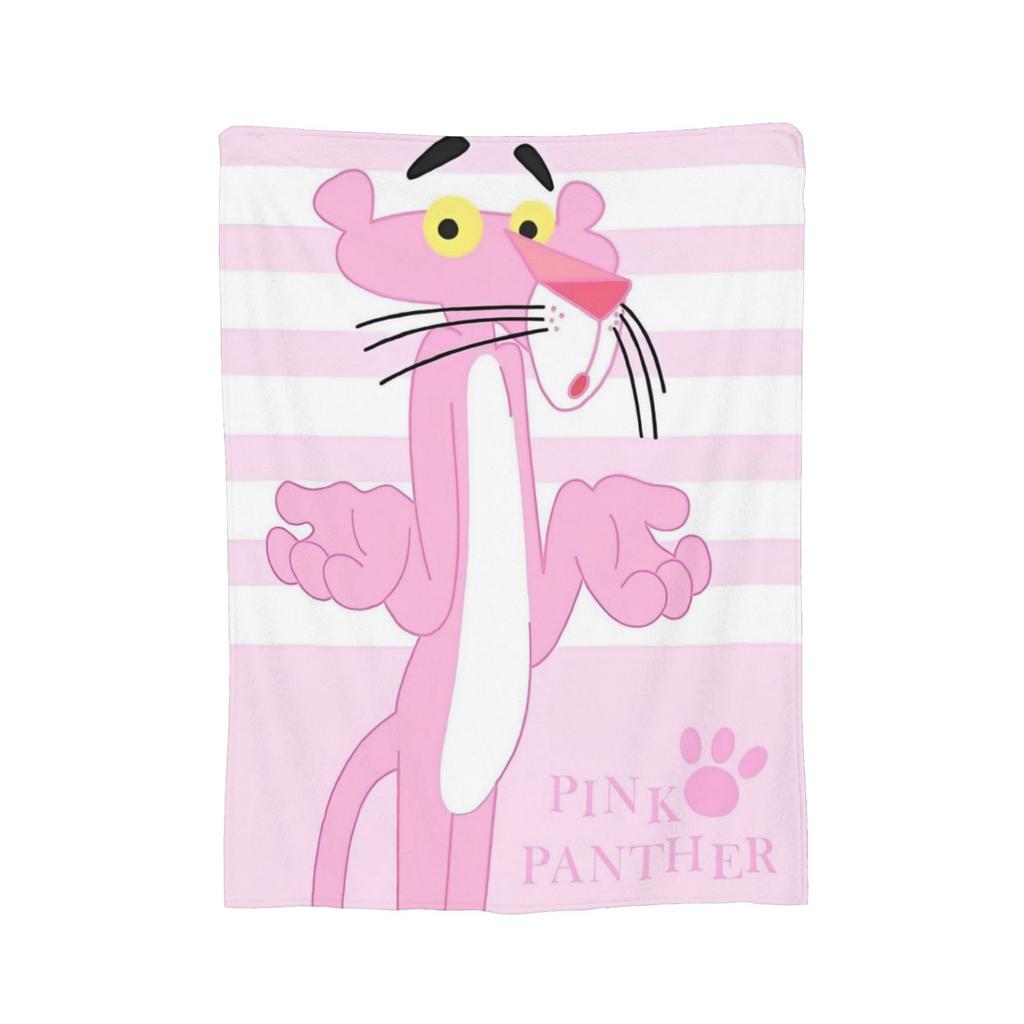 Pinks Panthers Wool Blanket Throw Blanket for Home 125*100cm Bedspread,
