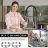 24Pcs English Muffin Rings Stainless Steel Crumpet Rings Nonstick Tart Rings Double Rolled Muffin Tart Rings Crumpet Ring Molds