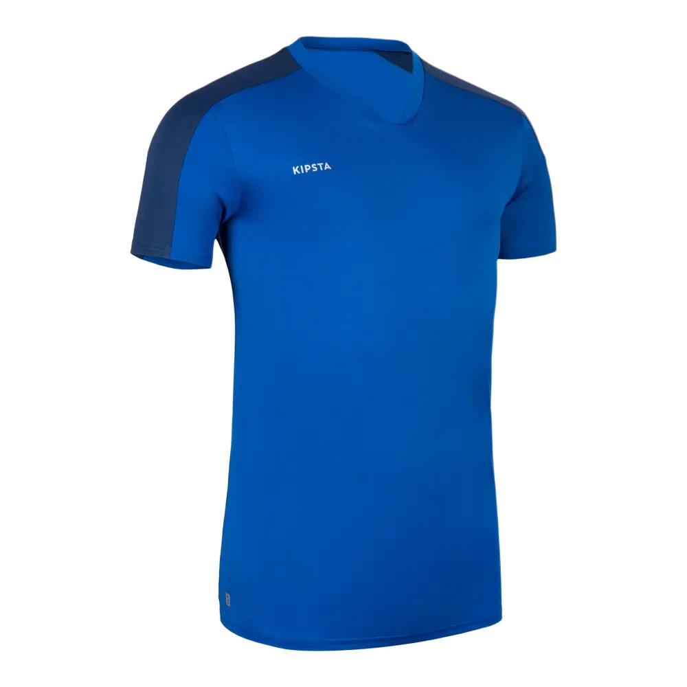 

DECATHLON Lightweight Breathable Color-Blocked Nautical Dopamine Round Neck T-Shirt Unisex Bright Indigo XL