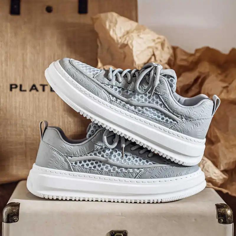 Fashion Camp Perforated Yellow Black Sneakers Casual Brand Basketball Shoes Man Trainer Sports Athletics Play Hit 2025outdoor