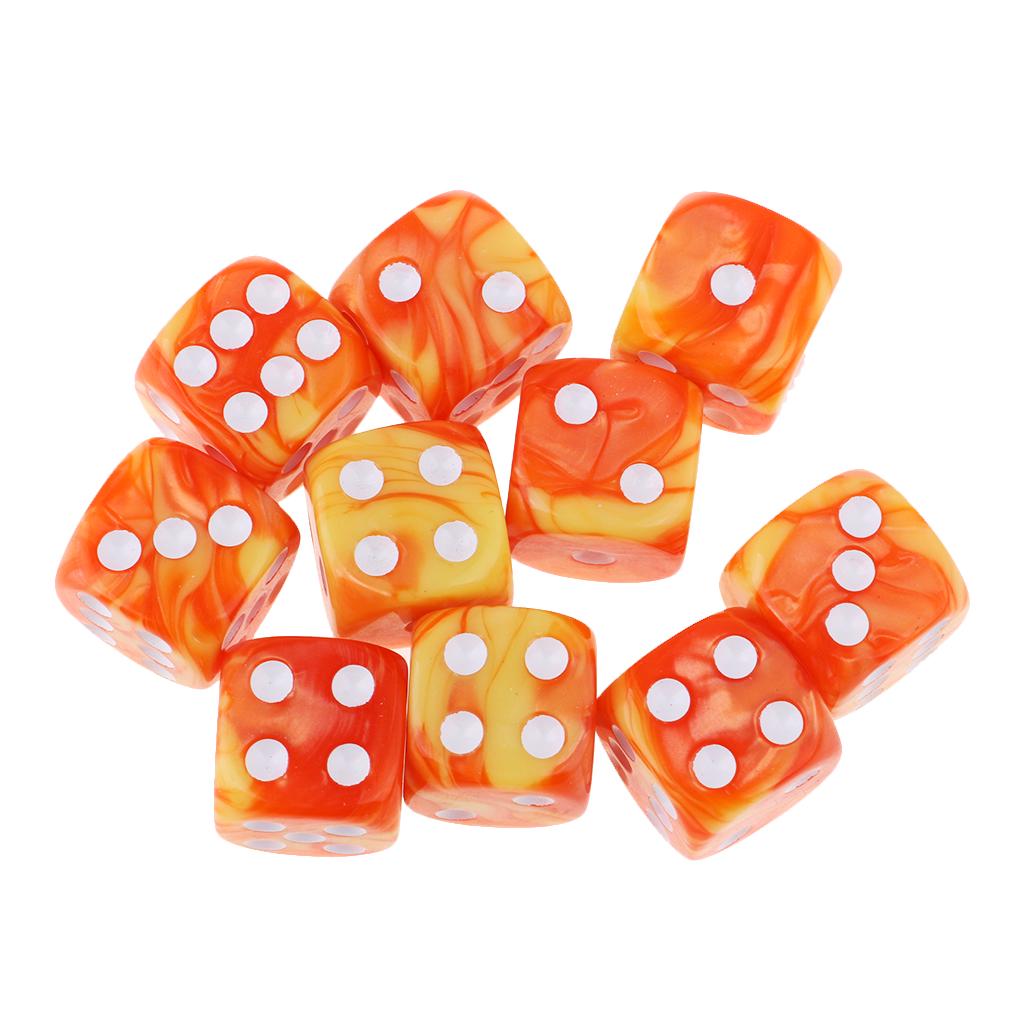 20pcs 6sided Game Dice 16mm for Board Games and Teaching Math