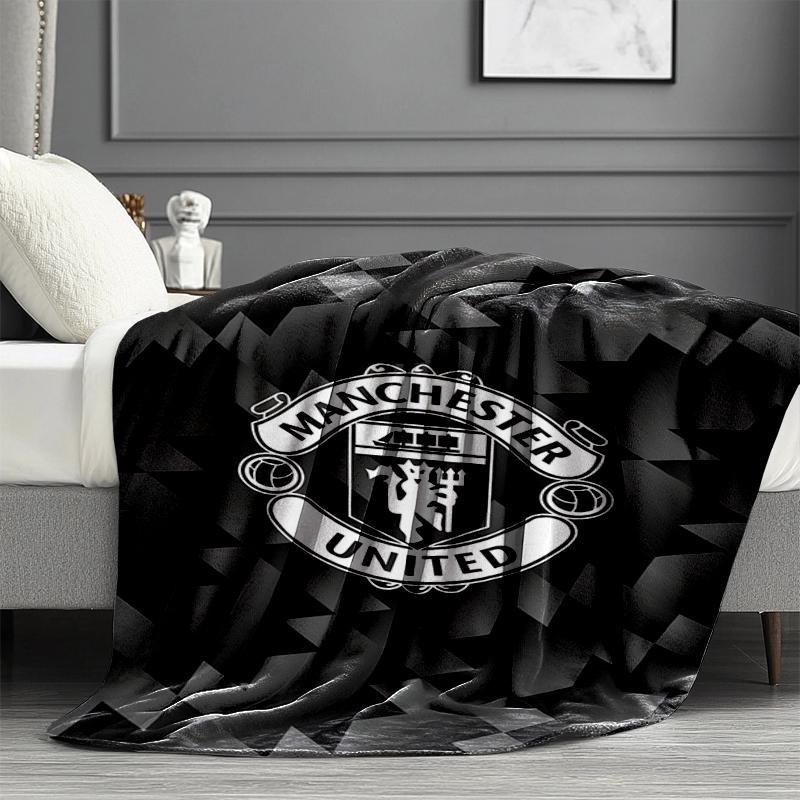 Manchester United F.C Print Blanket - Soft & Comfortable, for Bedroom, Travel, Sofa, Home Decoration - Birthday Christmas Gift for Friend