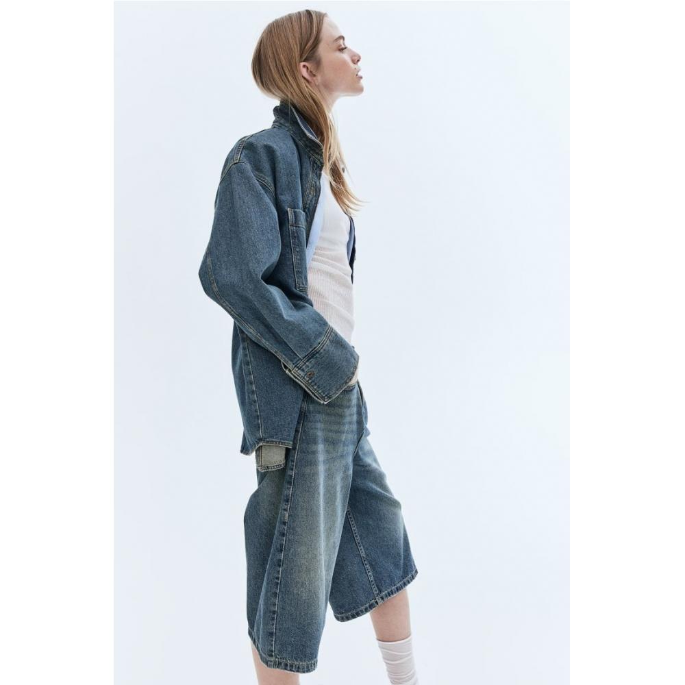 

Джинсовые шорты HM Lowrise синие