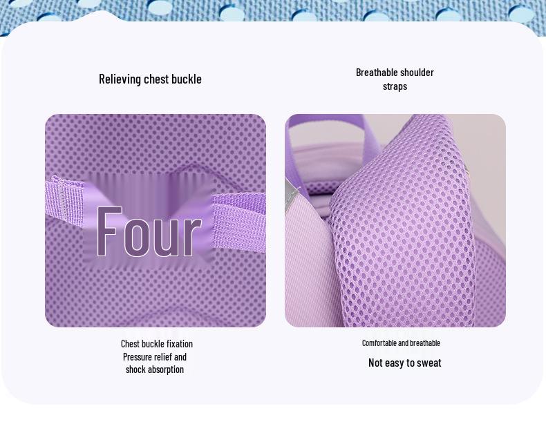 Słodki plecak z kreskówką dla przedszkola i klas 1-3: Lekki i Uroczy