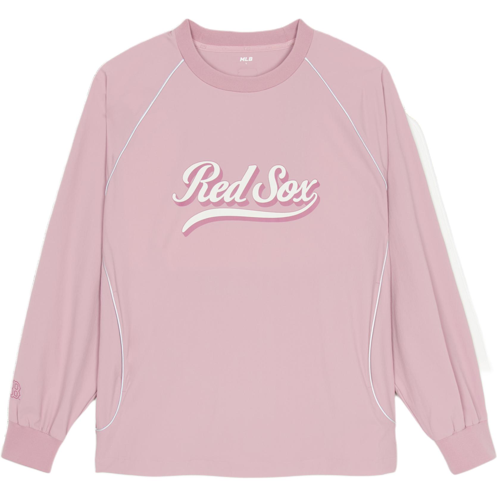 MLB Sweatshirts Men s Pink Crew Neck Moderate 3AMTV0851-43PPM S