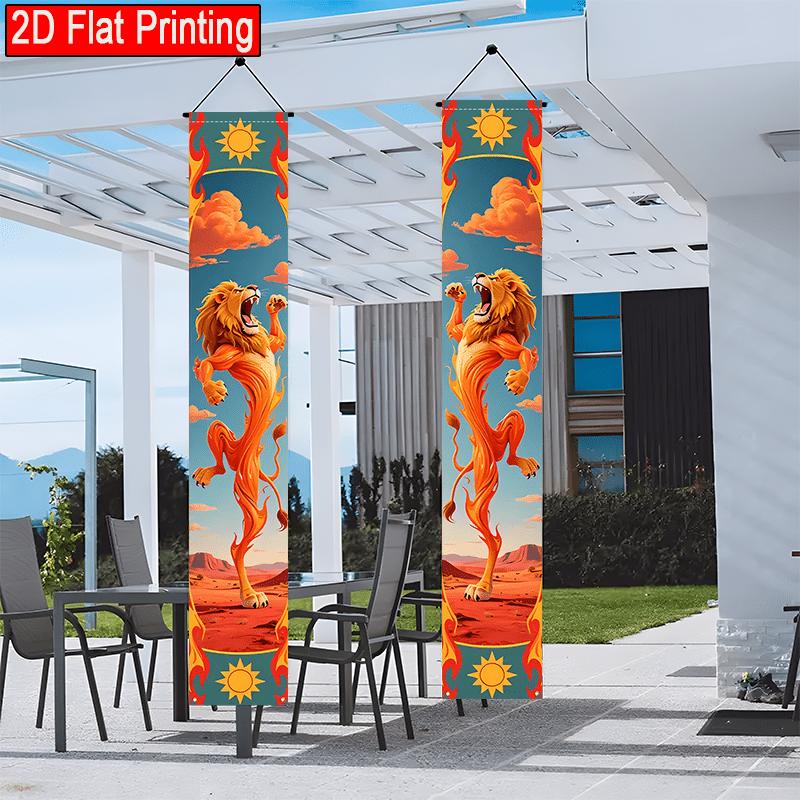 Door Couplet Banner 2pcs Polyester 12x70.8in for Birthday