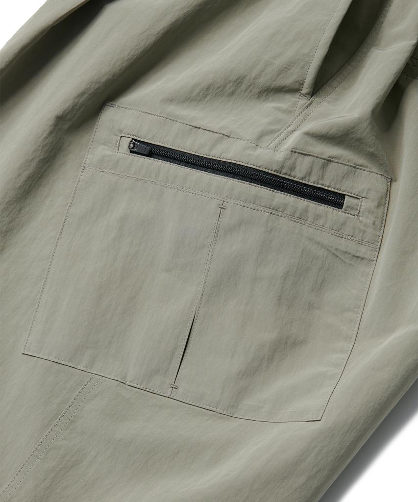 Lamolaeng Pleated Runner Shorts Misty Gray