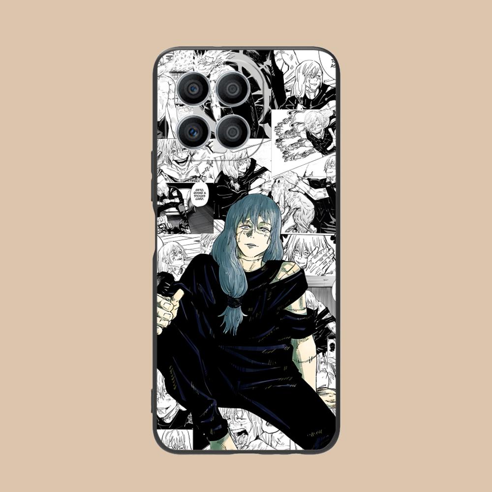 

JJK Mahito Phone Case for Honor 90 80 70 60 50 30 20 10 9 8 7 Pro S SE Lite 5G Soft TPU Shockproof Cover Honor 8
