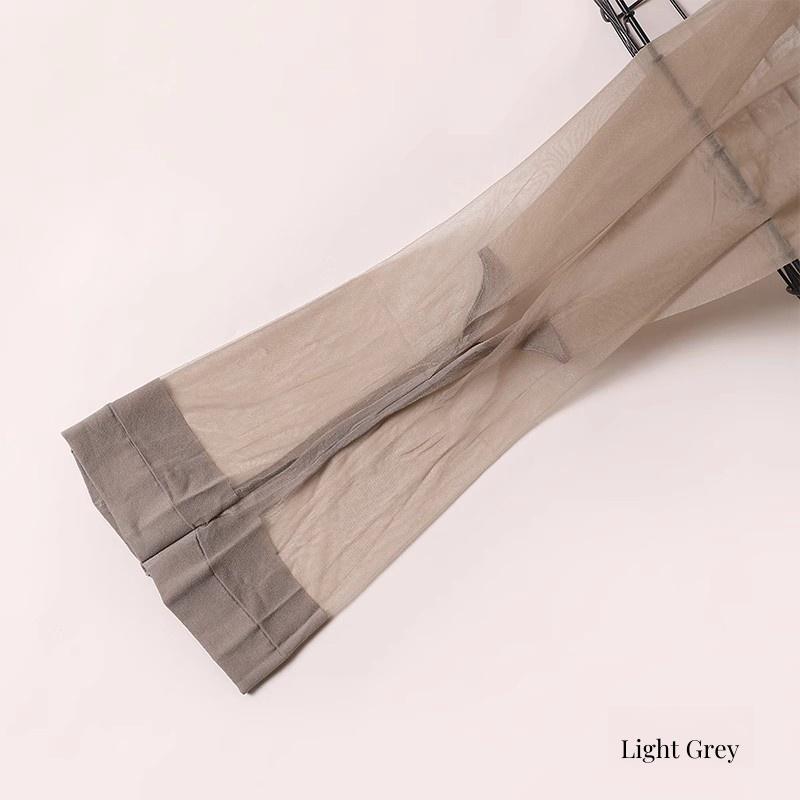 Upgraded 1D Sexy Tights Open Crotch Transparent T Crotchless Women Pantyhose Ultra-Thin Nylon Tight Stretchy Stocking