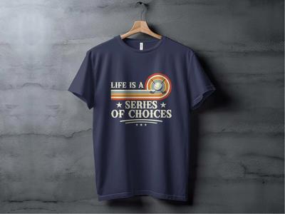 Life Is a Series of Choices Golf T-Shirt Funny Golfer Gift Tee for Men Women