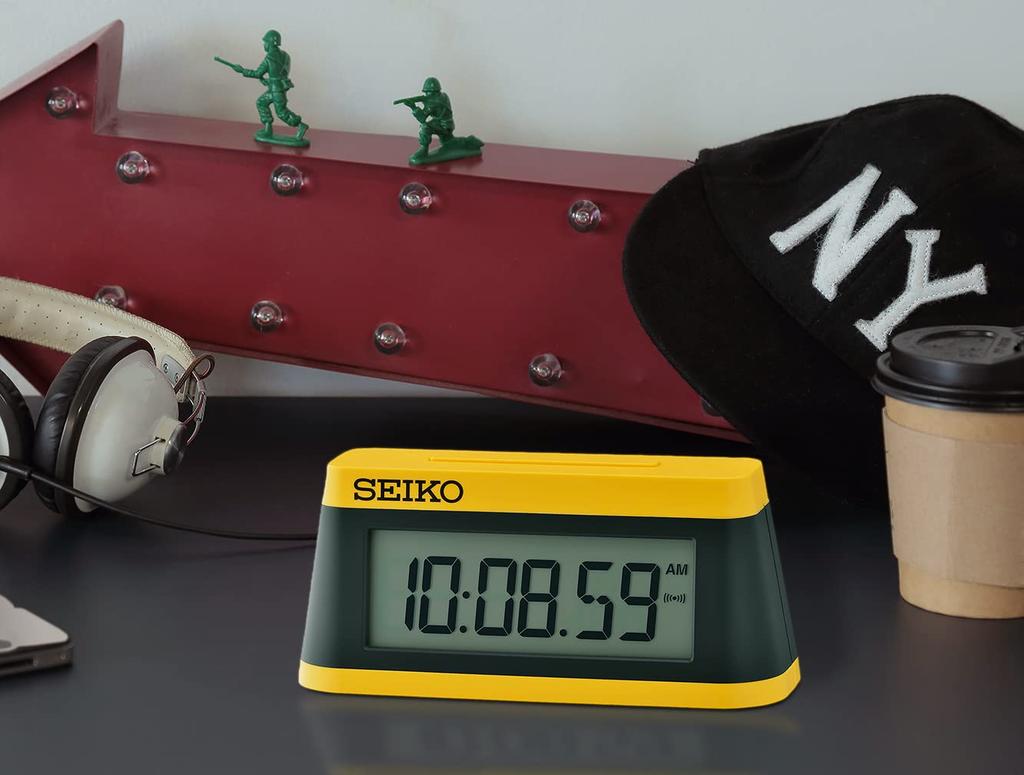 Seiko Modern Marathon Alarm Black Clock,