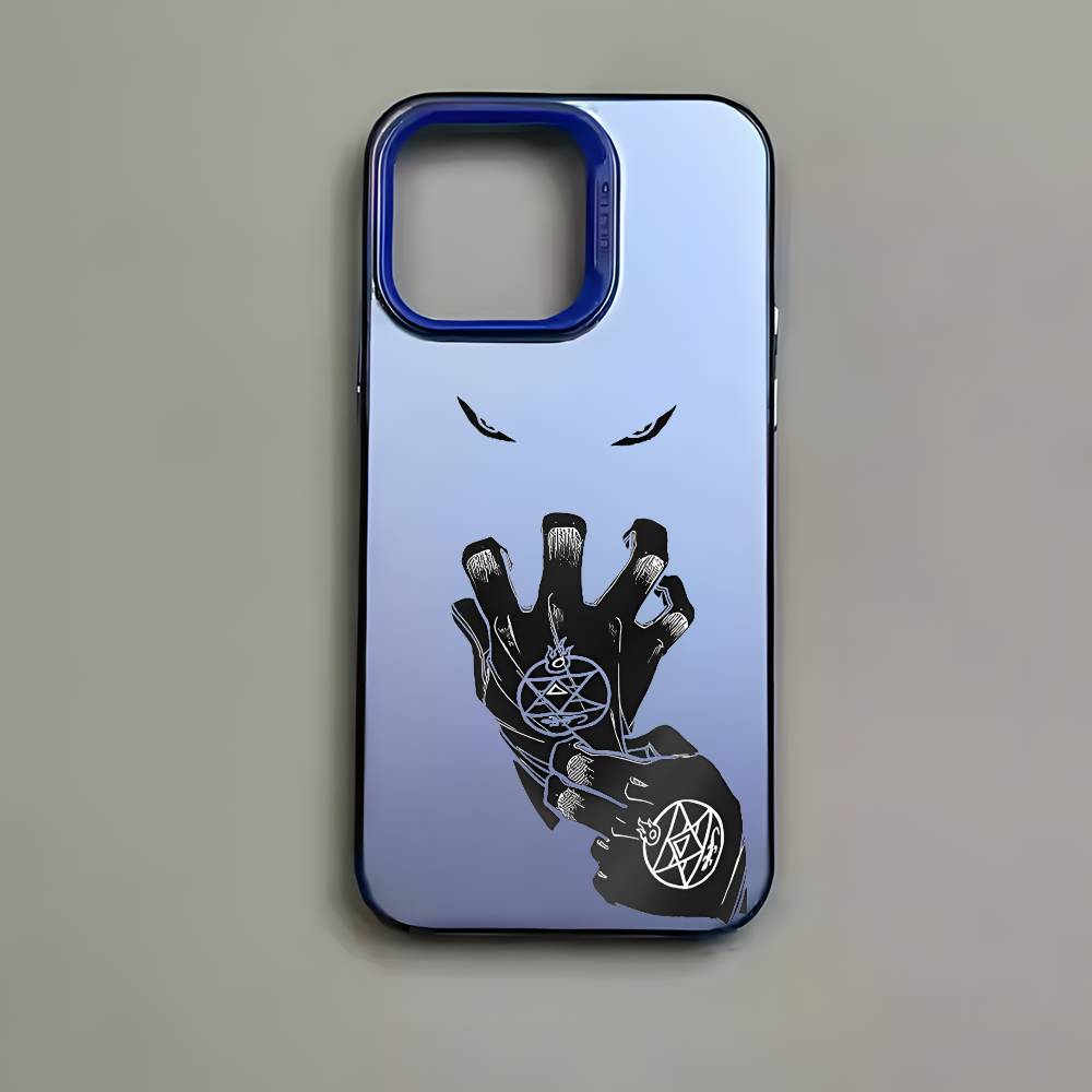 Anime F-Fullmetal Alchemist Phone Case For iPhone 17 16 15 14 13 12 11 Pro Max Air Multicolor Matte Laser Metallic Aurora Funda