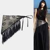 Tassel Triangular Waist Belt Chinese Style Trim Butt Curtain  Clothing Accessories