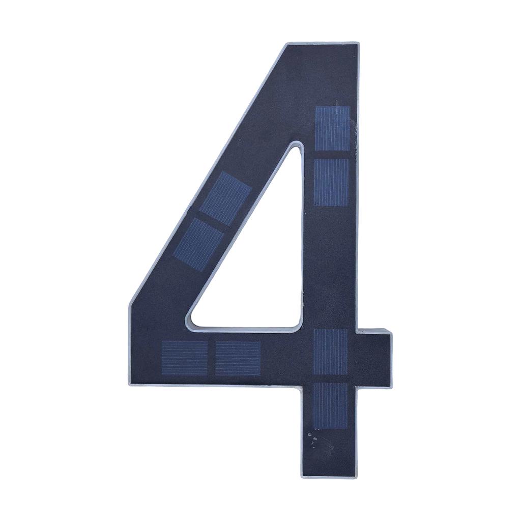 Solar Lighted House Numbers For Outside, Light Up  LED Address Signs For Houses   Digital Version