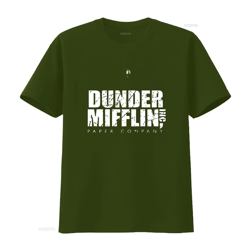Dunder Mifflin Paper Companty Vintage Distressed T Trendy Summer Top for Women Unique Print Shirt Vintage Washed Stretched