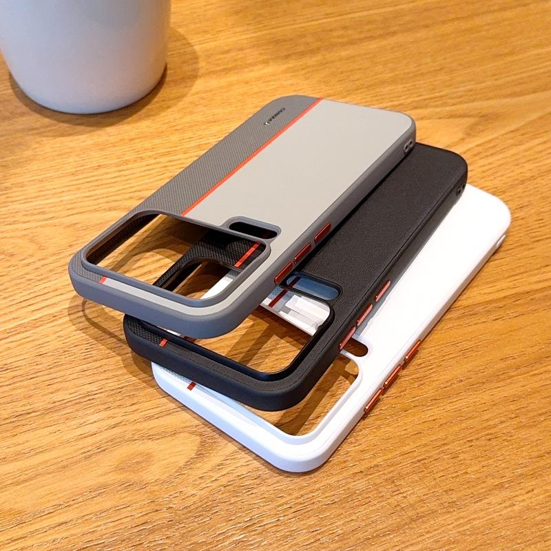 Vibrant Two-Tone Fashion Case with Metal Buttons for Xiaomi 17 Pro Max 15 Ultra 15S Pro Pu Leather Cover, Trendy & Protective