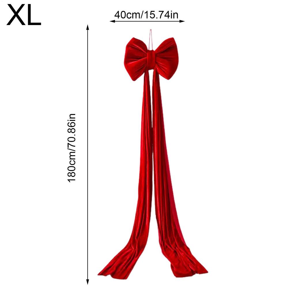 Christmas Tree Topper Bow Large Reusable Ornament Giant Christmas Bow For Tree For Indoor Home Door Front Staircase Fence
