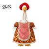 Seasonal Goose Dress for Outdoor Display Thanksgiving Porch Outfits 23" Statue, Fall Maple Leaf Themed Costume with Hat Pumpkin Clothes, Autumn