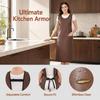 Oil-proof Kitchen Cooking Apron Waterproof Work Apron Water-Resistant Women's Pinafore  Baking