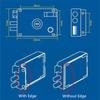 1Piece 2.0mm Thickness Exterior Iron Door Locks Insurance Anti-theft Security Lock Indoor Dormitory Gate Household Locker