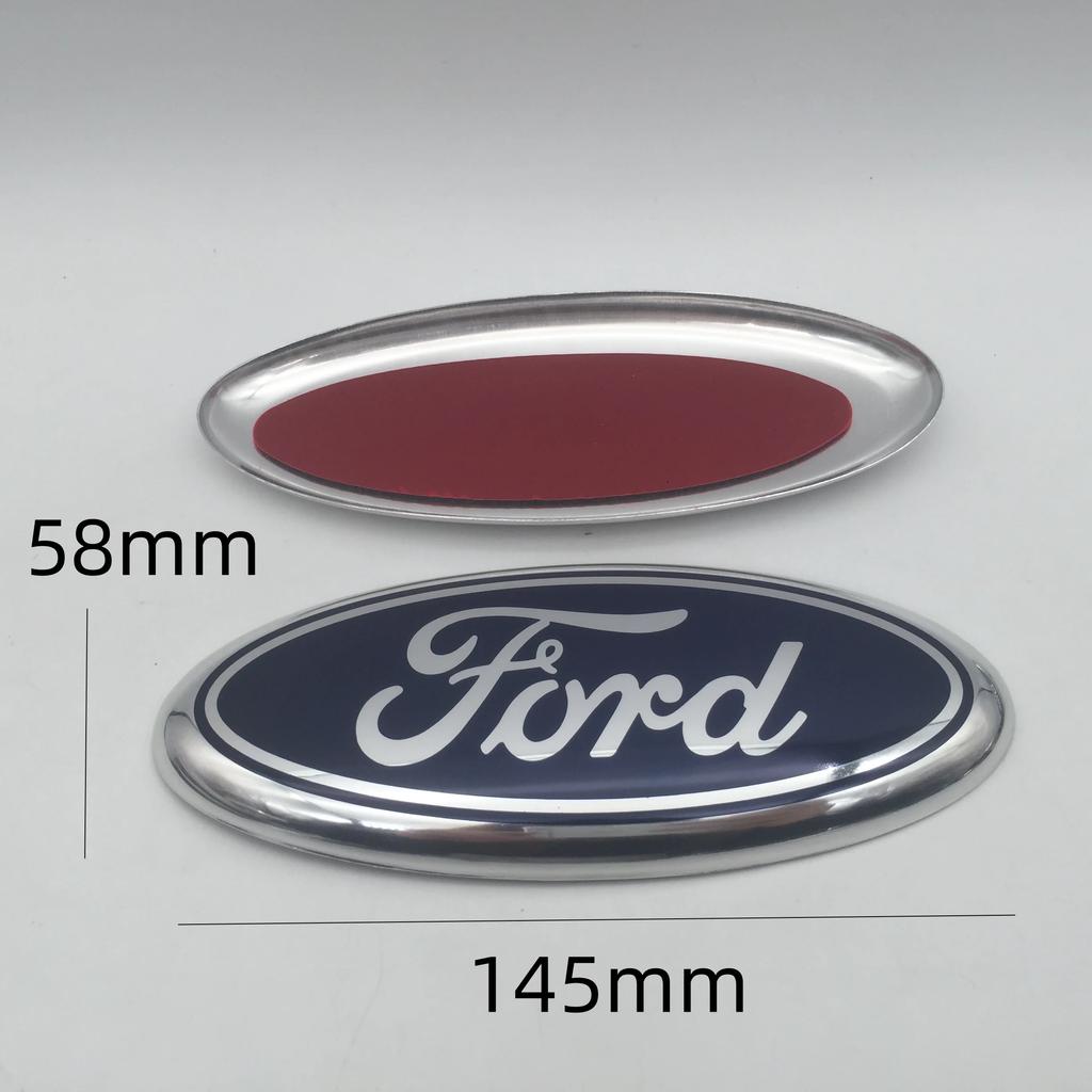 Car Sticker Ford 1pcs 3D Blue for Ford Car Front Head Hood Bonnet Emblem Rear Tail Bumper Trunk Steering Wheel Covers Sticker Ba