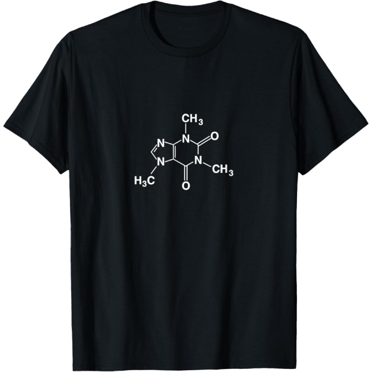 Caffeine Molecule _ Coffee and Caffeine T-Shirt XXXXXL чёрный