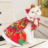 Kleid für Hund Süßes Gitter-/Blumenmuster Rock Haustier Geburtstags-Hochzeitskleid