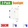 LED Plant Grow Lights Full Spectrum Indoor Hydroponics Seed Flower Vegetables Growth Box Cultivation Lamp EU plug 30/50CM AC220V