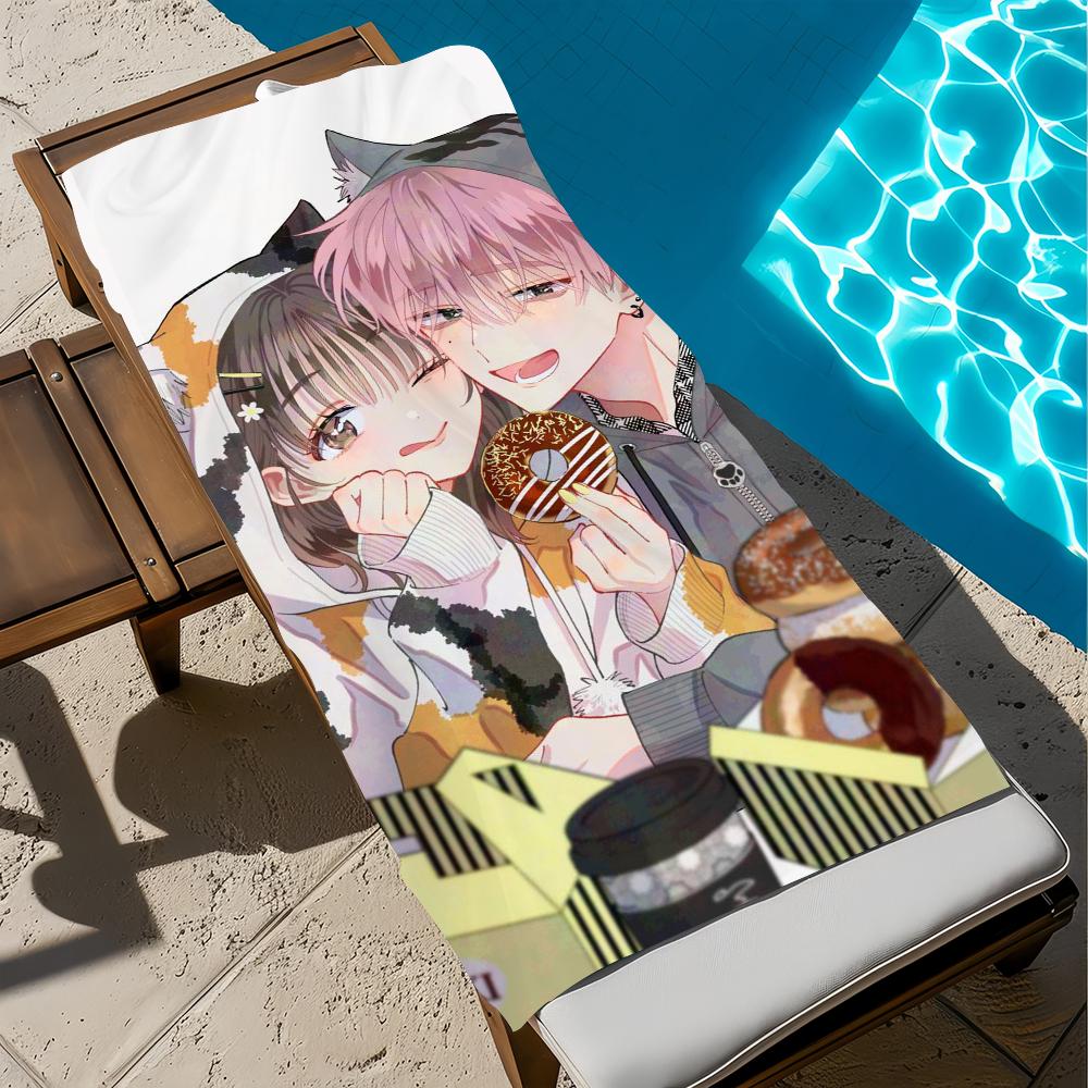 Anime T-tamon-kun cute I-lma Dotchi Towel Beach Quick Dry Soft Pool Towels Gift for Travel Gym Shower Camping sports