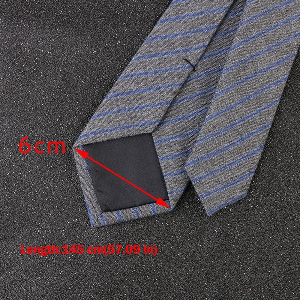 Classic Lattice Tie 6cm Width Necktie Fashion Shirt Accessories Men Women