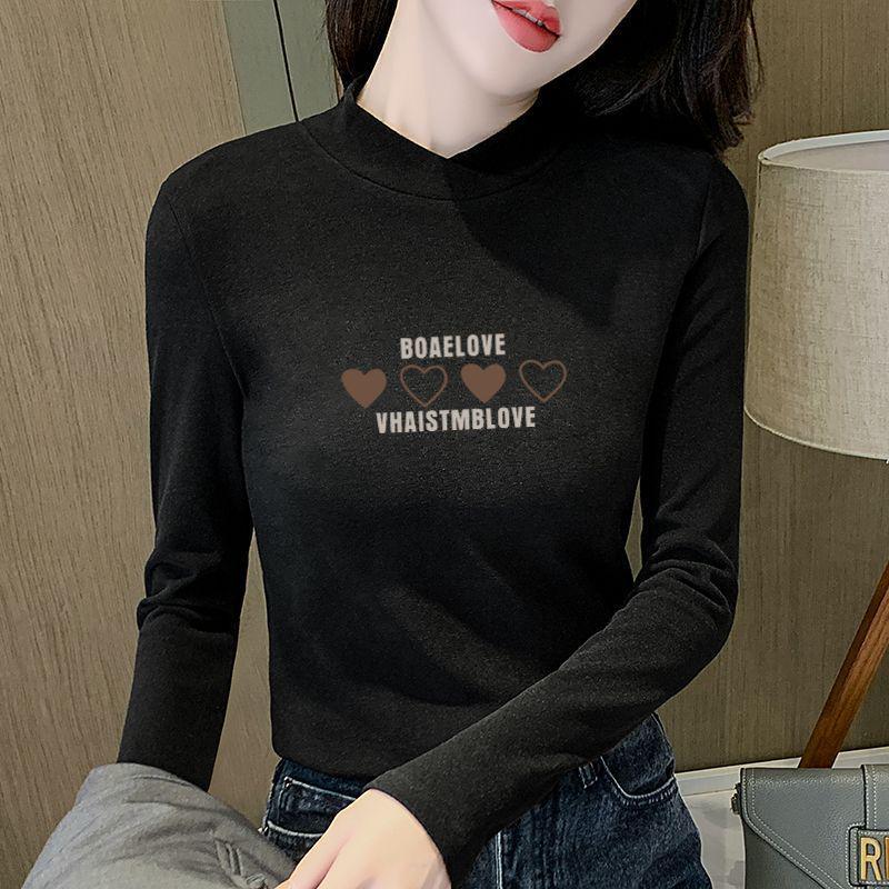 2025 Women s German Velvet High Neck Slimming Warm Top - Autumn/Winter Dual-Sided Fashion Base Layer 2XL (135-150 lbs)