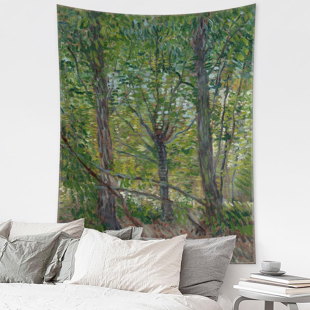 Umutsuzluk Güvesi Goblen Duvar Asma Van Gogh Yağlıboya Hippi Tapiz Sanat Estetik Oda Oturma Odası Ev Dekorasyonu