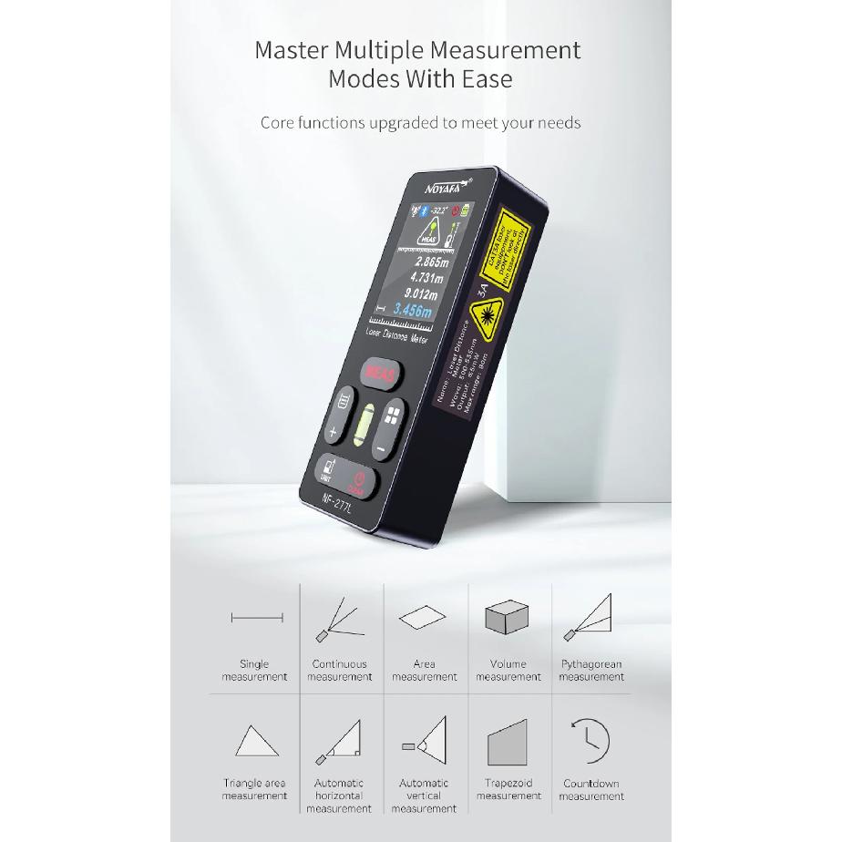 NOYAFA NF-277 Range finder Green Light Laser Distance Meter Professional Laser Meter with Laser Rangefinders tools